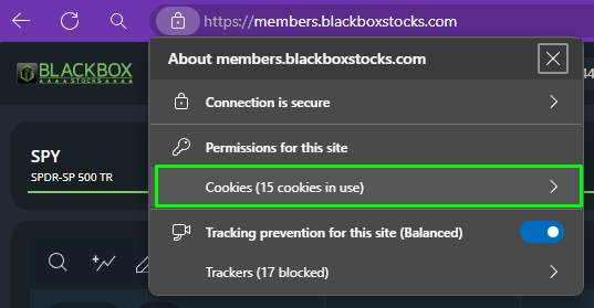 Select cookies